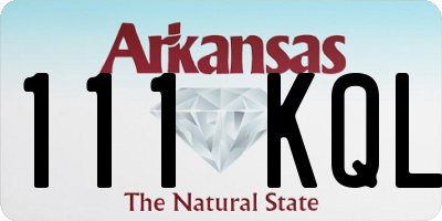 AR license plate 111KQL