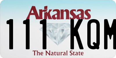 AR license plate 111KQM