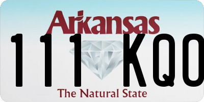 AR license plate 111KQO