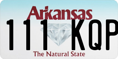AR license plate 111KQP
