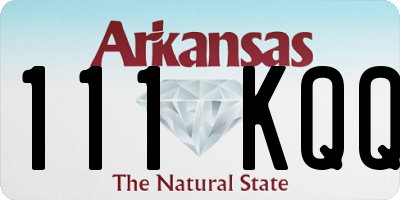 AR license plate 111KQQ