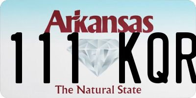 AR license plate 111KQR