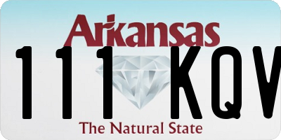 AR license plate 111KQV