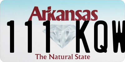 AR license plate 111KQW