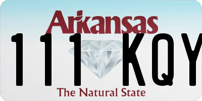 AR license plate 111KQY