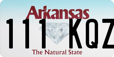 AR license plate 111KQZ