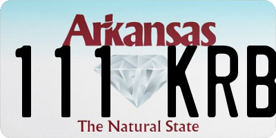 AR license plate 111KRB