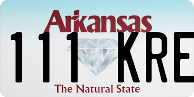 AR license plate 111KRE