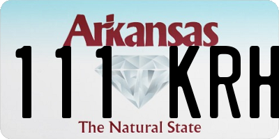 AR license plate 111KRH