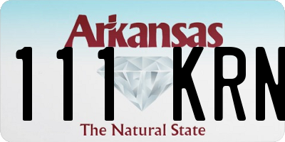 AR license plate 111KRN