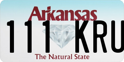 AR license plate 111KRU