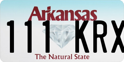 AR license plate 111KRX