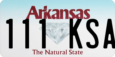 AR license plate 111KSA