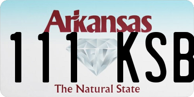 AR license plate 111KSB