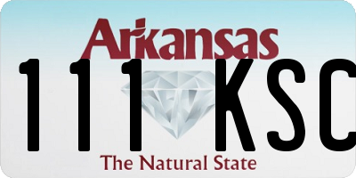 AR license plate 111KSC