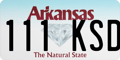 AR license plate 111KSD