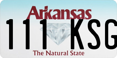 AR license plate 111KSG