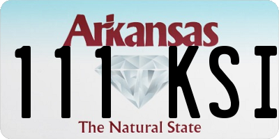 AR license plate 111KSI