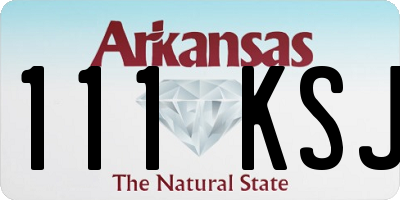 AR license plate 111KSJ