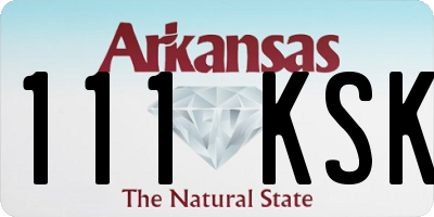 AR license plate 111KSK