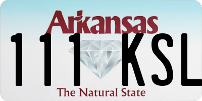 AR license plate 111KSL