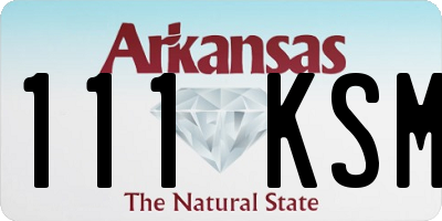 AR license plate 111KSM