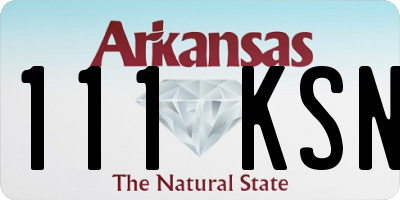 AR license plate 111KSN