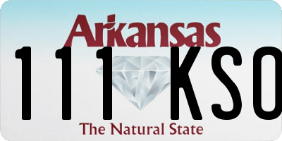 AR license plate 111KSO