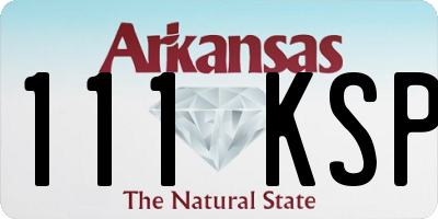 AR license plate 111KSP