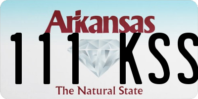 AR license plate 111KSS