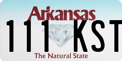 AR license plate 111KST