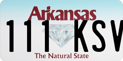 AR license plate 111KSV