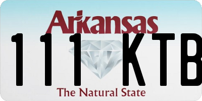 AR license plate 111KTB
