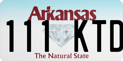 AR license plate 111KTD