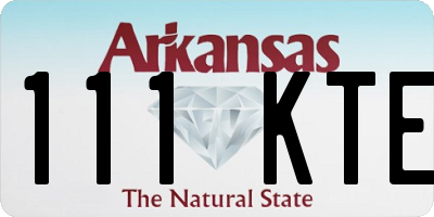 AR license plate 111KTE