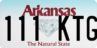AR license plate 111KTG