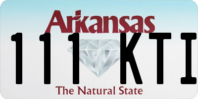 AR license plate 111KTI