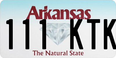 AR license plate 111KTK