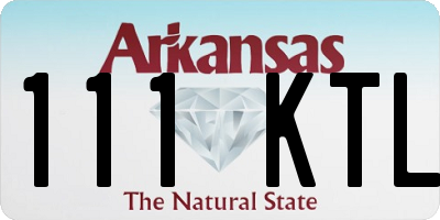 AR license plate 111KTL