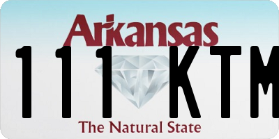 AR license plate 111KTM