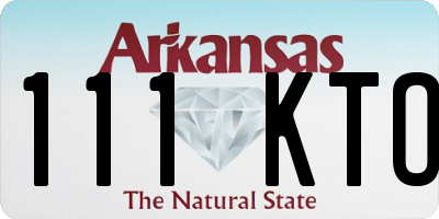 AR license plate 111KTO