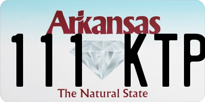 AR license plate 111KTP