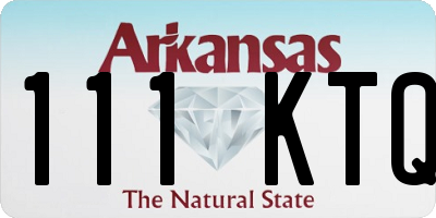 AR license plate 111KTQ