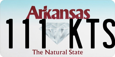 AR license plate 111KTS