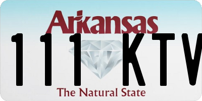 AR license plate 111KTV