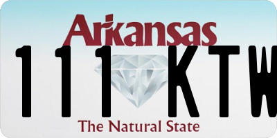 AR license plate 111KTW