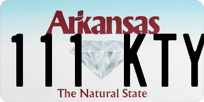 AR license plate 111KTY