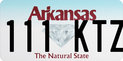 AR license plate 111KTZ