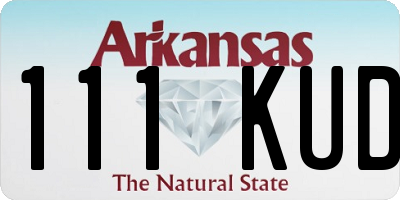 AR license plate 111KUD