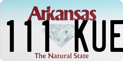 AR license plate 111KUE
